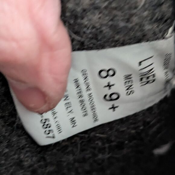 Steger Mukluks Moosehide Ojibwa Black Winter Boots Made in USA 8 / 9 - Picture 9 of 9